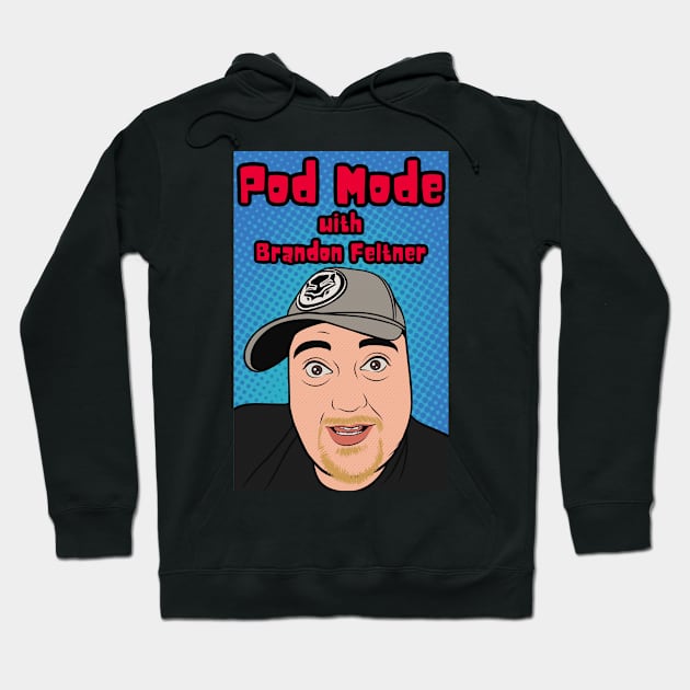 Pod Mode Long Logo Hoodie by MODEPOD